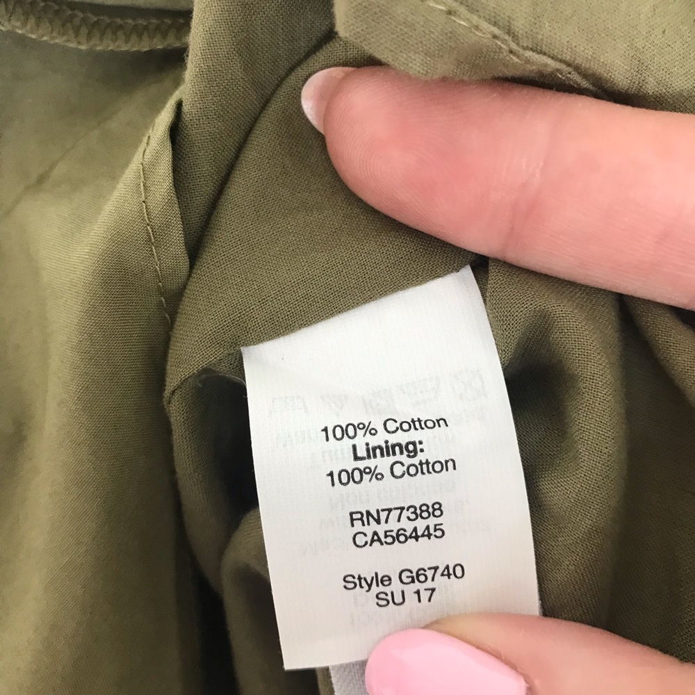 $20 SALE NWT Madewell Ruffle Wrap Mini Skirt Olive - Picture 5 of 5